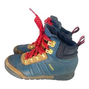 Adidas men’s Blauvelt blue tan hiking boots sport shoe 7